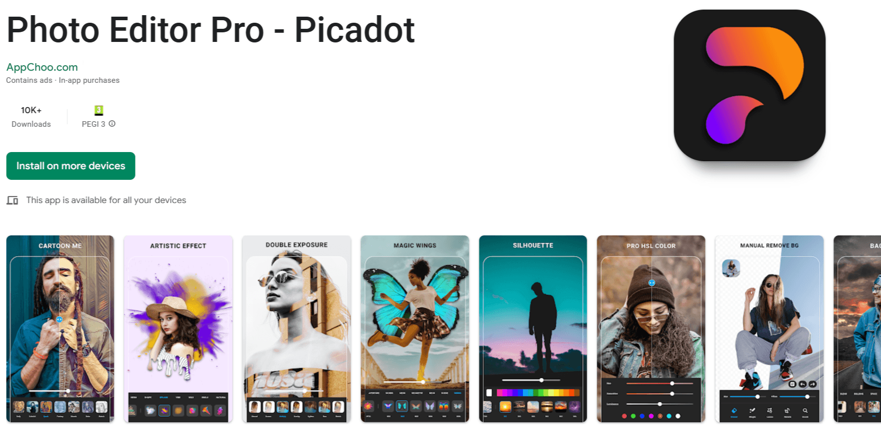 Photo Editor Pro - Picadot Android App